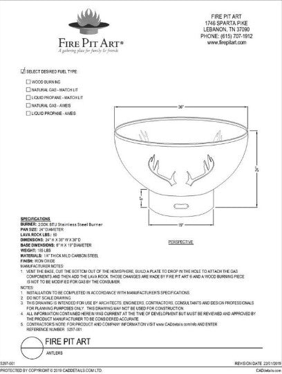Antlers Fire Pit