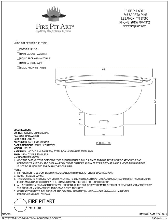 Bella Luna Fire Pit