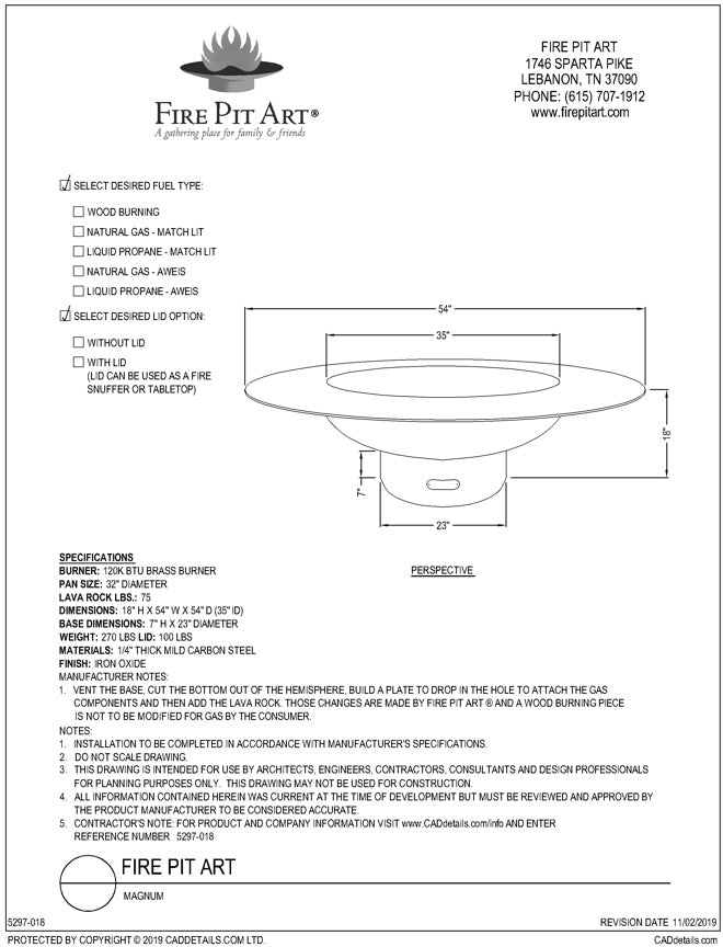 Magnum Fire Pit
