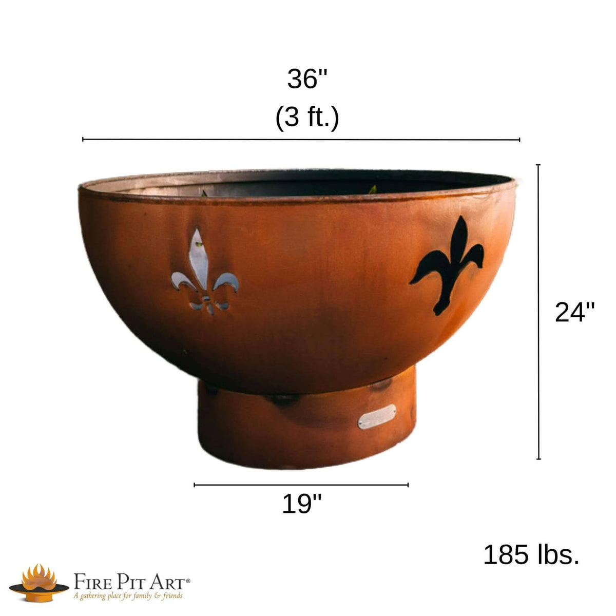 Fleur de Lis Fire Pit