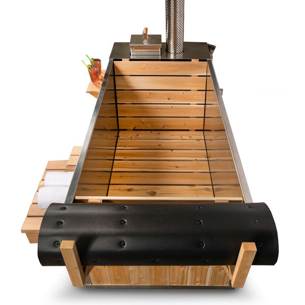 The Starlight Wood Burning Hot Tub, interior view