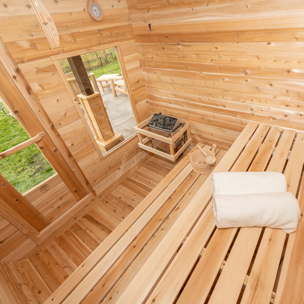 CT Luna Sauna bench detail