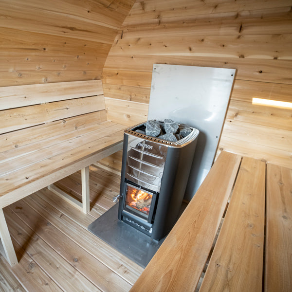 CT MiniPOD Sauna bench detail