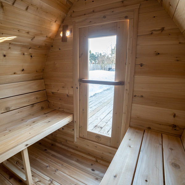 CT MiniPOD Sauna window detail