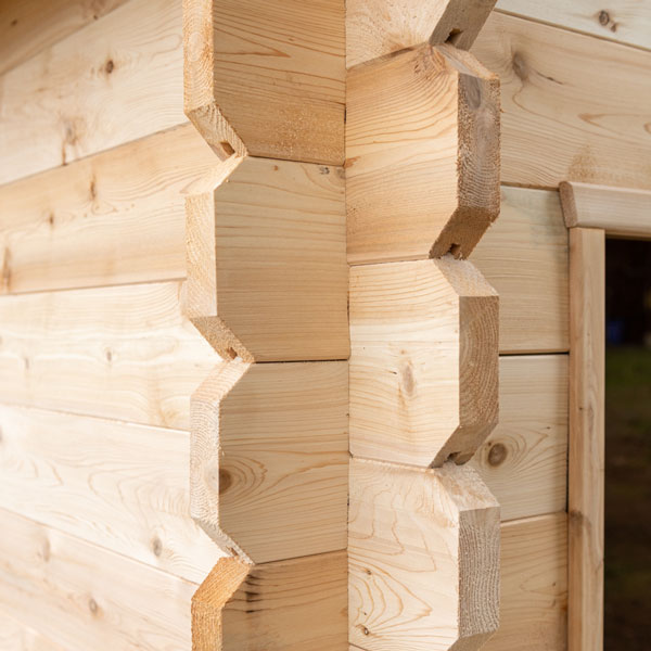 CT Georgian Cabin Sauna interior view