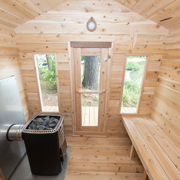 CT Georgian Cabin Sauna door detail