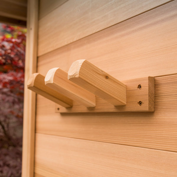 Towel Hooks 3 Peg angle view