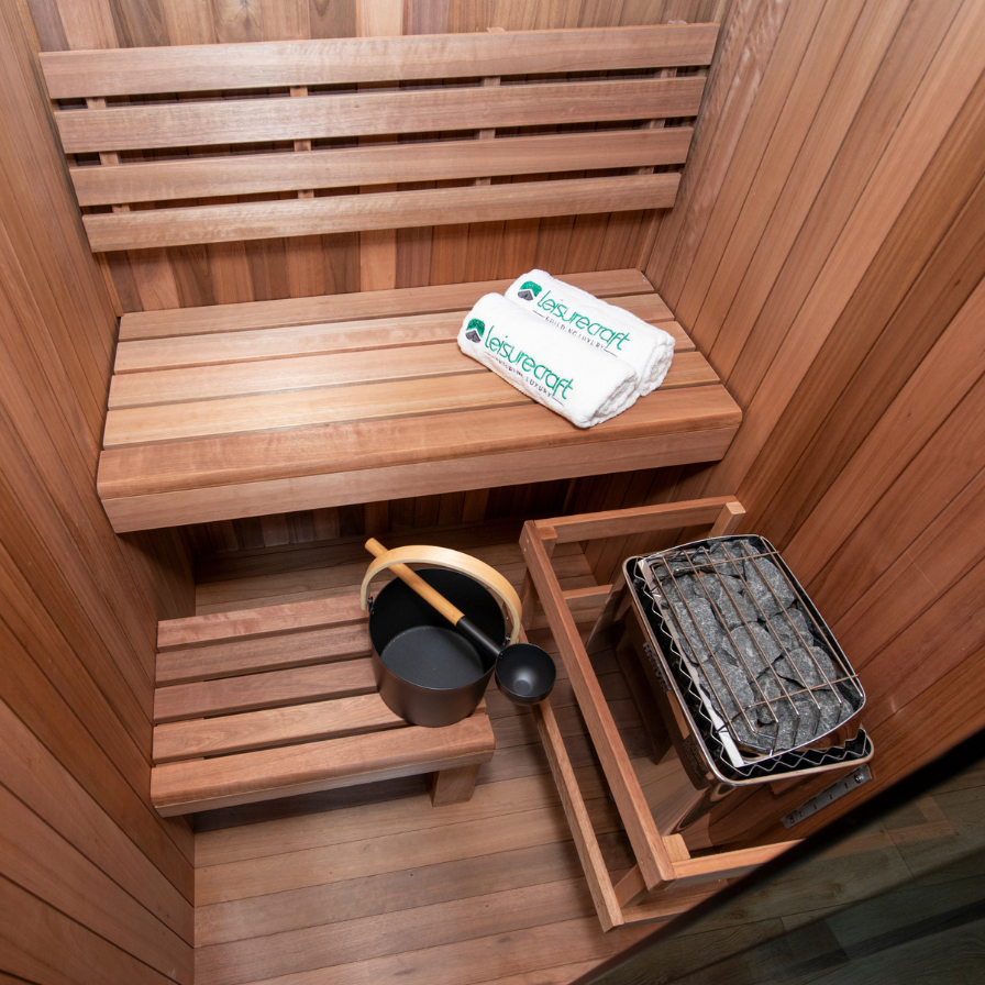 CT Element Nook Sauna glass front detail